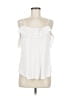 Ann Taylor LOFT 100% Rayon White Sleeveless Top Size M - photo 1