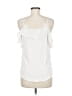 Ann Taylor LOFT 100% Rayon White Sleeveless Top Size M - photo 2