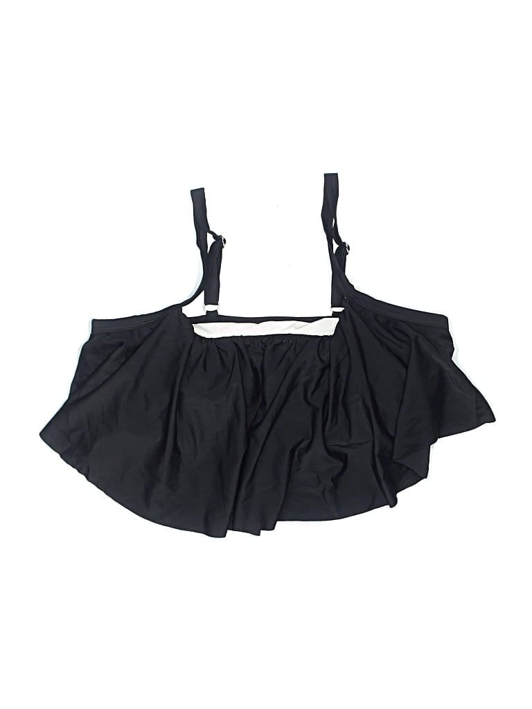 Pre-owned Cupshe Swimsuit Top Black Swimwear