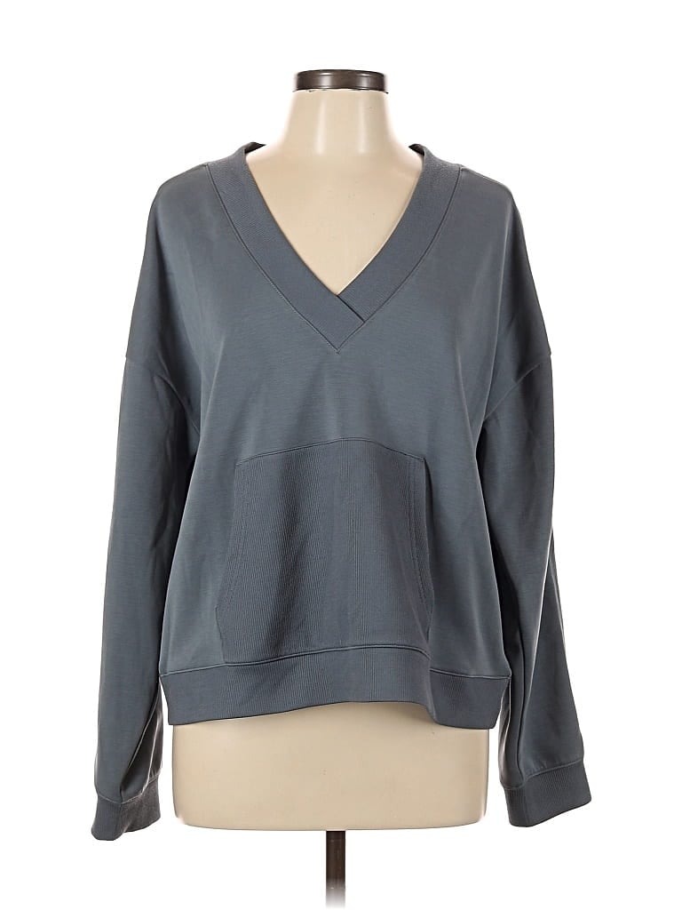 Pre-owned Natural Reflections Pullover Sweater In Gray