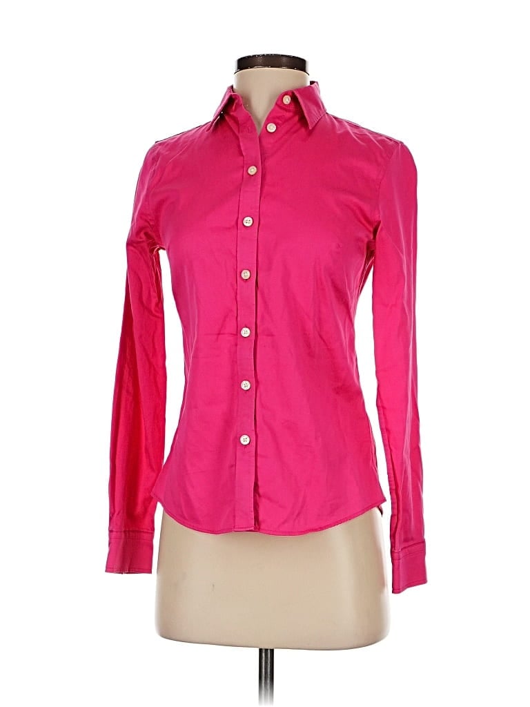 Pre-owned Banana Republic Long Sleeve Button Down Shirt In Pink