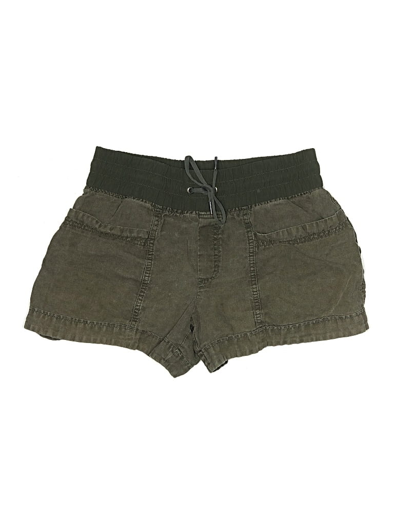 Pre-owned Athleta Khaki Shorts In Green
