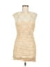 En Creme 100% Polyester Ivory Cocktail Dress Size M - photo 1