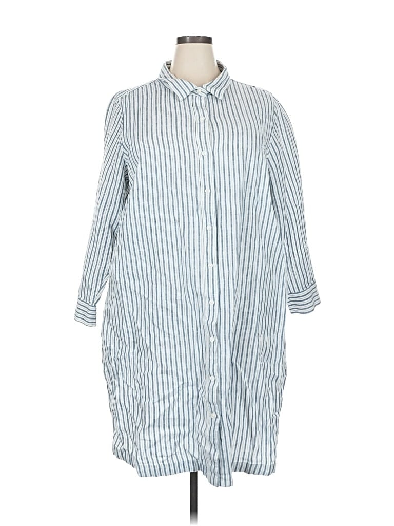 Pre-owned Lands' End Casual Dress In Blue