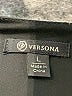 Versona 100% Polyester Black Short Sleeve Blouse Size L - photo 7