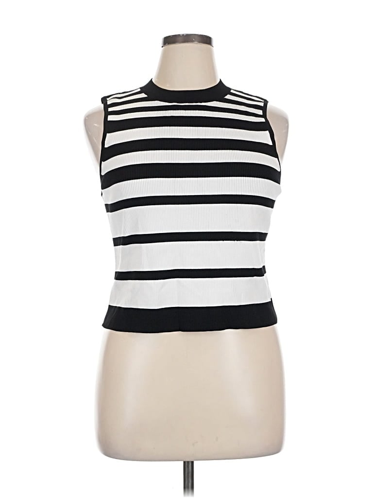 Pre-owned Express Sleeveless Top Black High Neck Tops