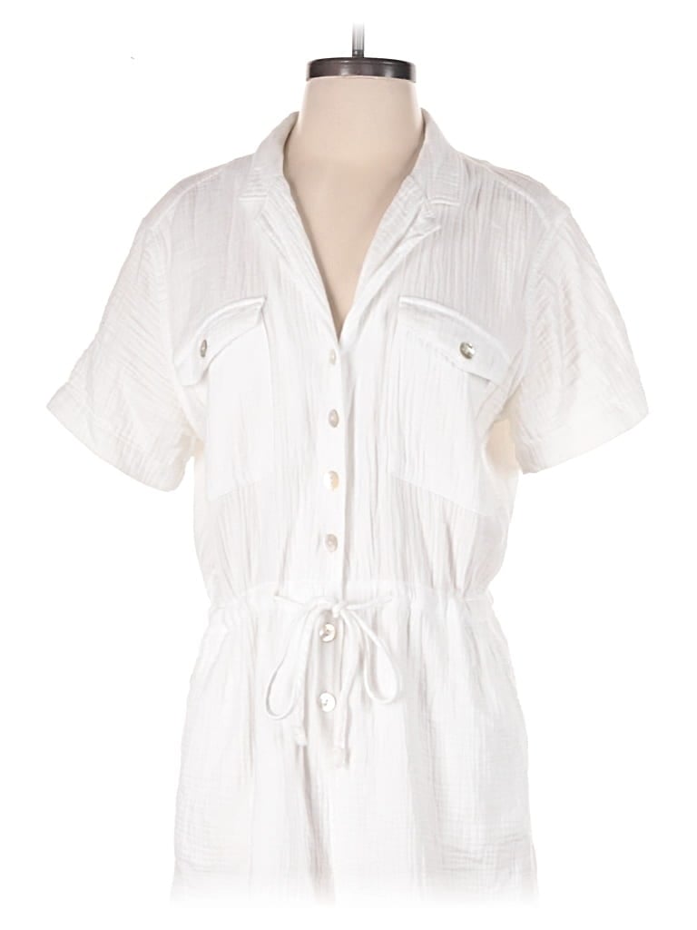 Pre-owned Rails Romper In White