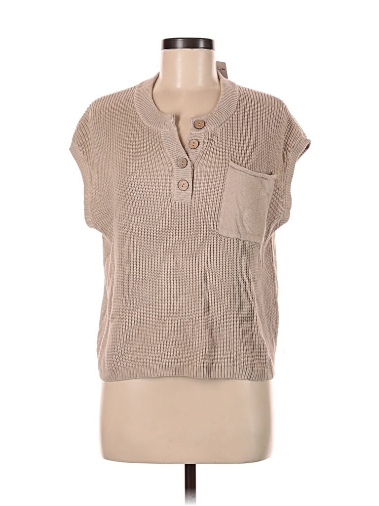 Prettygarden Sweater Vest In Brown