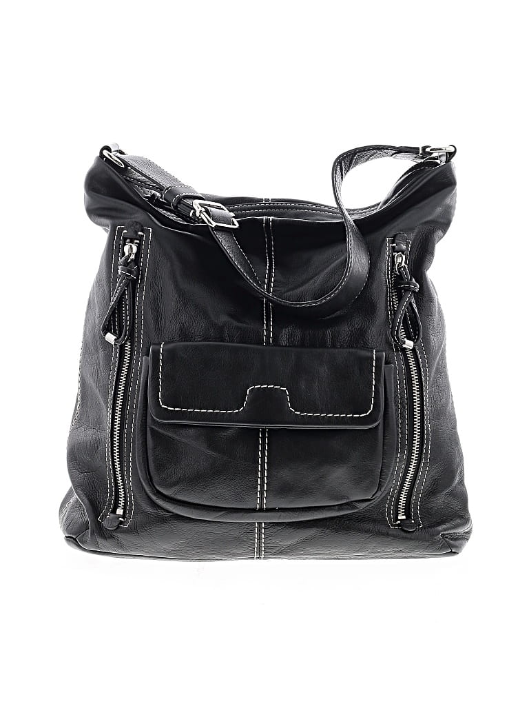 Pre-owned Banana Republic Leather Crossbody Bag In Black