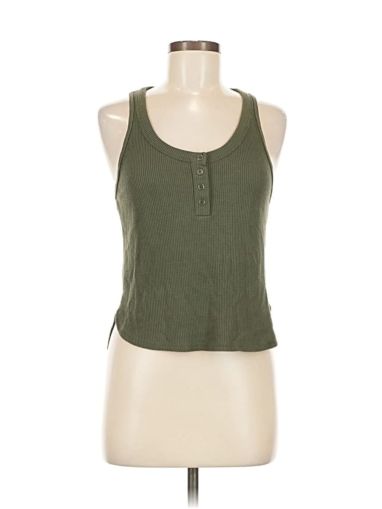 Pre-owned Wild Fable Tank Top Green Halter Neckline Tops