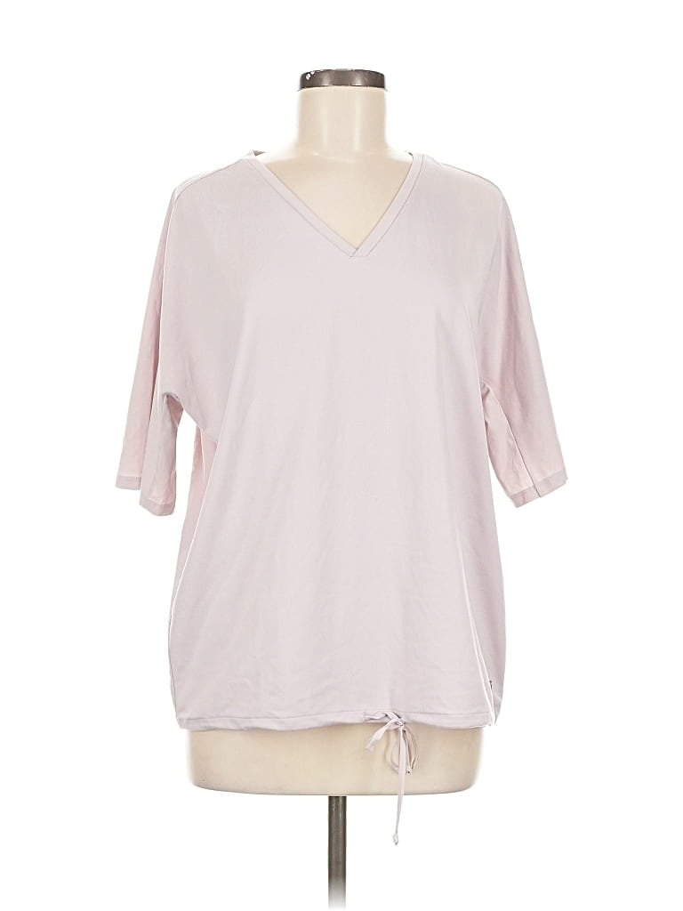 Pre-owned Gap Fit 3/4 Sleeve T-shirt In Pink