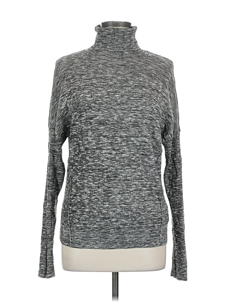 Pre-owned Moth Long Sleeve Turtleneck In Gray