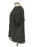 Mahina Polka Dots Black Short Sleeve Blouse Size L - photo 5