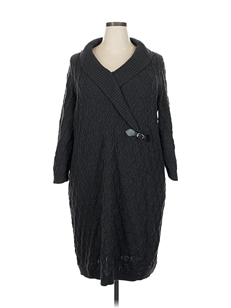 Pre-owned Calvin Klein Cardigan Sweater In Black