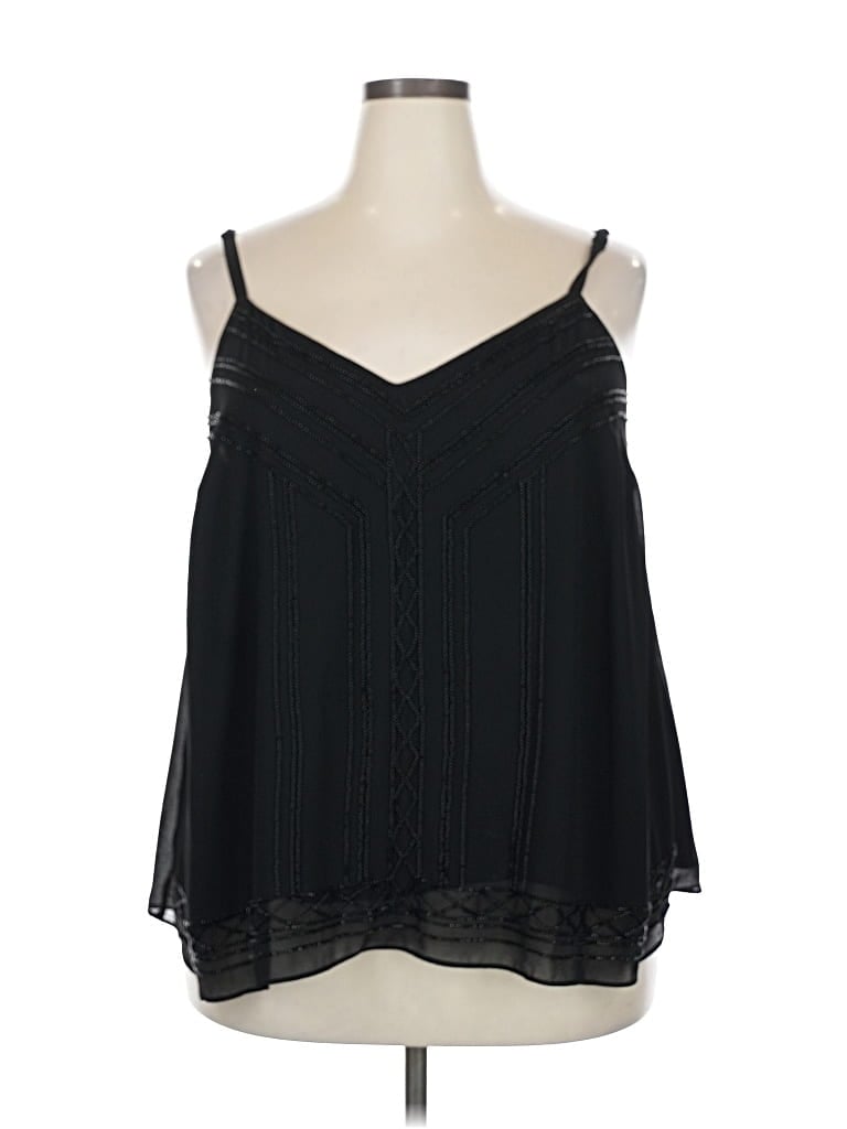 Pre-owned Torrid Sleeveless Blouse In Black