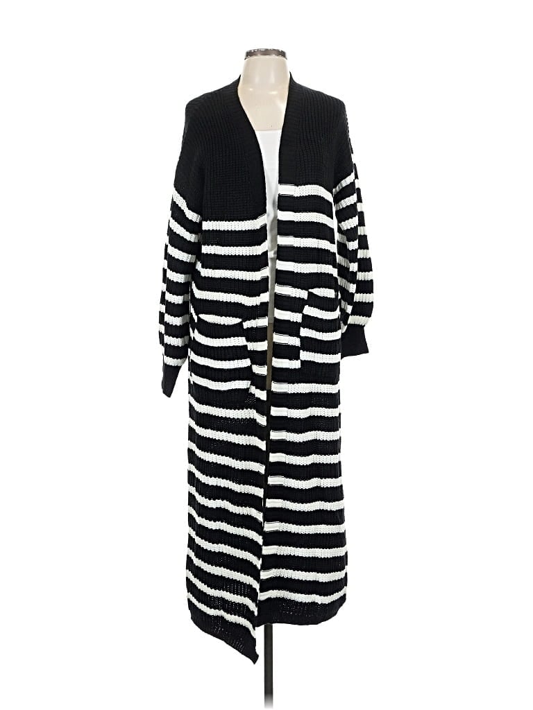 Pre-owned Shein Cardigan Sweater In Black