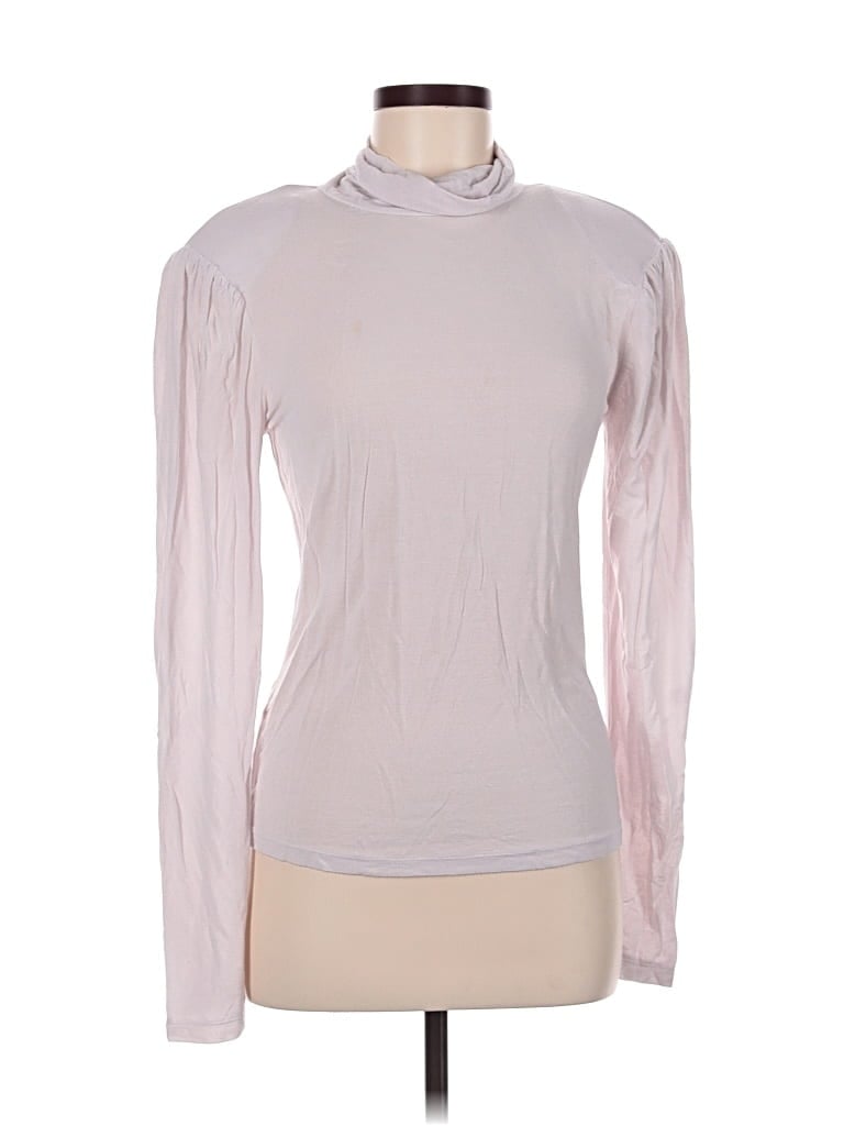 Pre-owned Bcbgmaxazria Long Sleeve Turtleneck In Pink