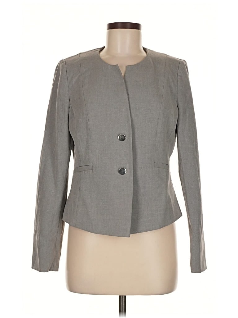 Pre-owned Calvin Klein Blazer Jacket In Gray