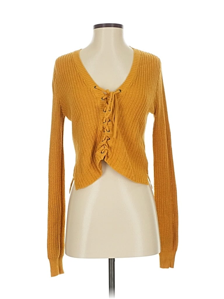 Pre-owned Aéropostale Pullover Sweater In Yellow