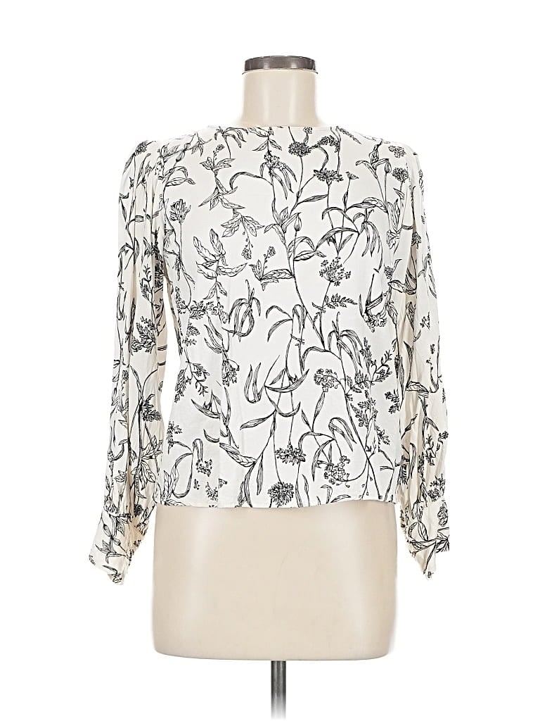 Pre-owned Philosophy Republic Clothing Long Sleeve Blouse In White