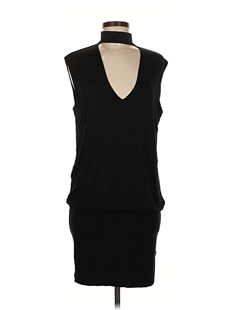 Pre-owned Bailey44 Sleeveless Top Black Plunge Neckline Tops
