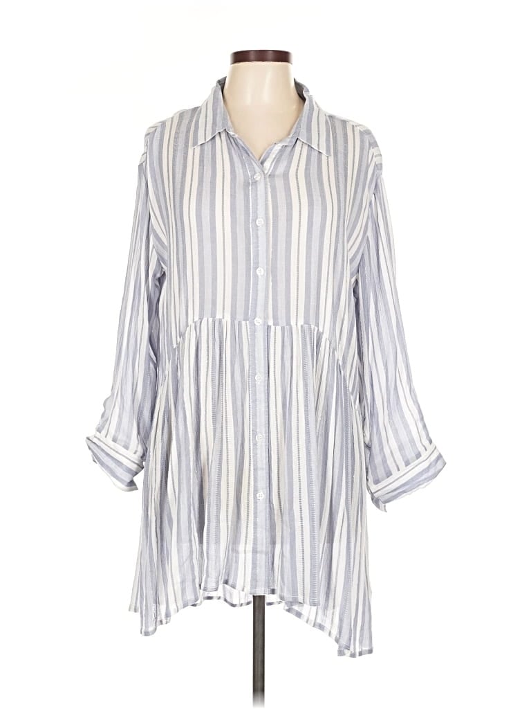 Pre-owned Surf Gypsy Casual Dress In Gray