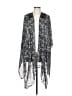Lane Bryant 100% Polyester Gray Black Kimono Size L (estimated) - photo 1