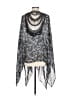 Lane Bryant 100% Polyester Gray Black Kimono Size L (estimated) - photo 2