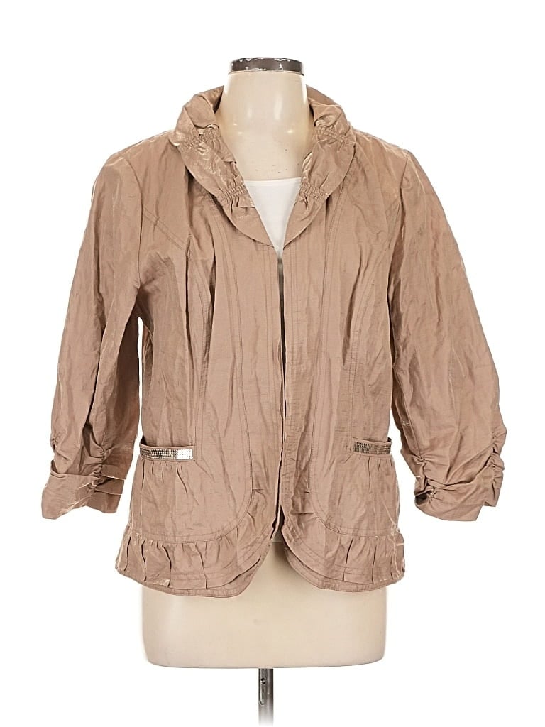 Pre-owned Chico's Jacket In Tan