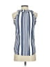 LA PLAGE 100% Viscose Blue Sleeveless Blouse Size XS - photo 2