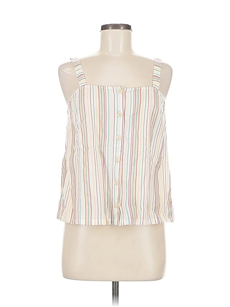 Pre-owned Madewell Sleeveless Blouse In White