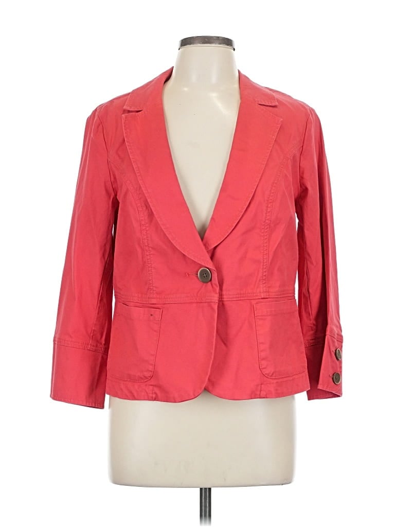 Pre-owned Cabi Blazer Jacket In Red