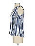 LA PLAGE 100% Viscose Blue Sleeveless Blouse Size XS - photo 5