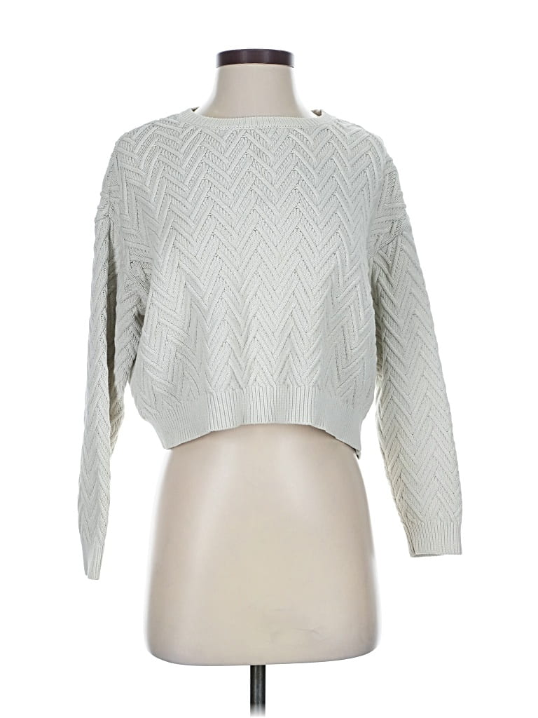 Pre-owned Mng Pullover Sweater In Gray