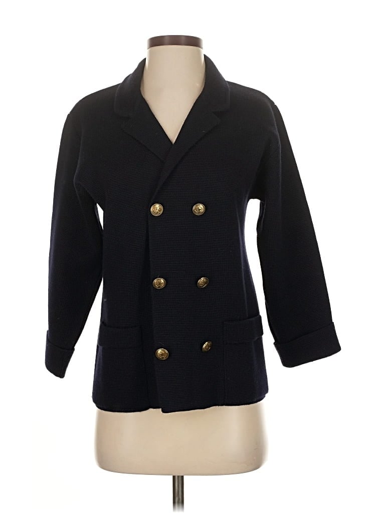 Pre-owned Bonpoint Coat In Blue