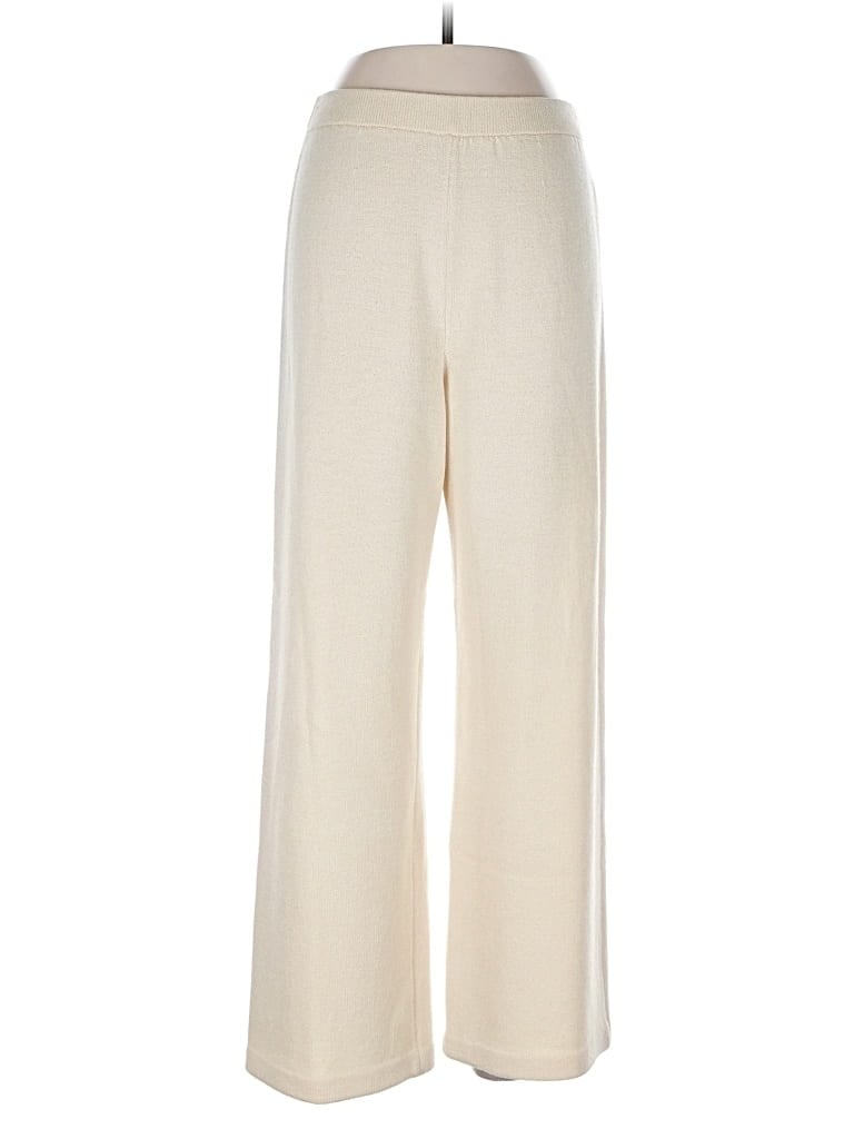 Pre-owned St John Casual Pants In White