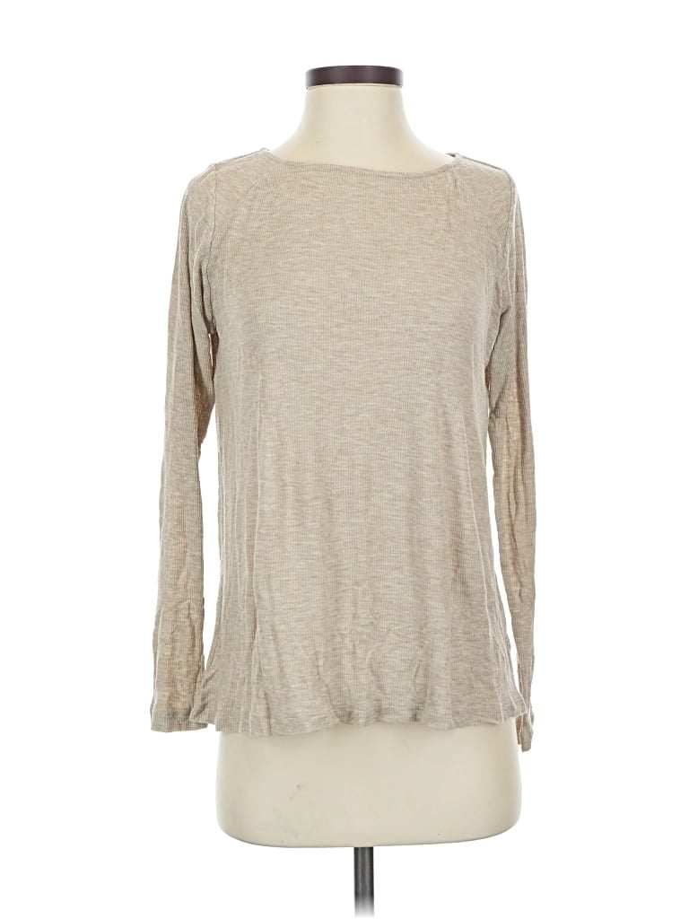 Pre-owned The Limited 3/4 Sleeve T-shirt In Brown