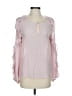 Shilla Pink Long Sleeve Blouse Size S - photo 1