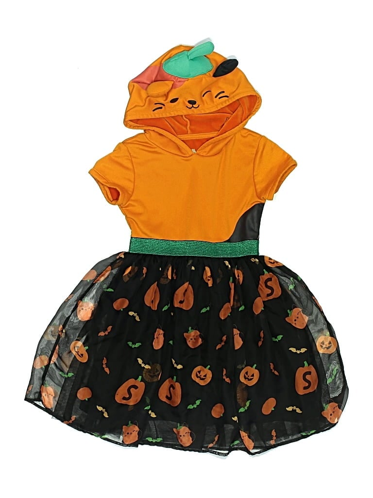 Pre-owned Squishmallows Kids' Dress In Orange