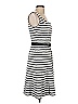 Kay Unger Stripes Gray Casual Dress Size 4 - photo 4