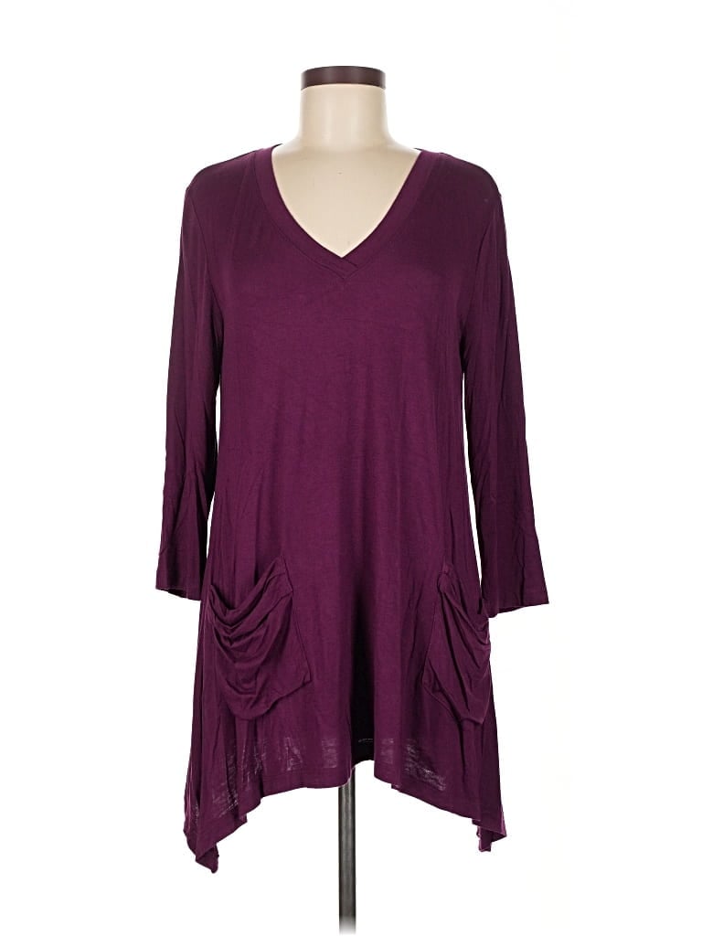 Pre-owned Assorted Brands Casual Dress In Burgundy