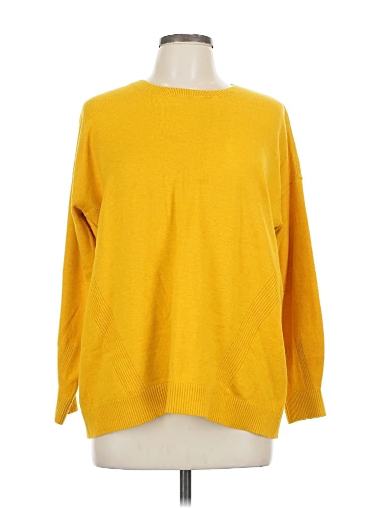 Pre-owned Jjill Pullover Sweater In Yellow