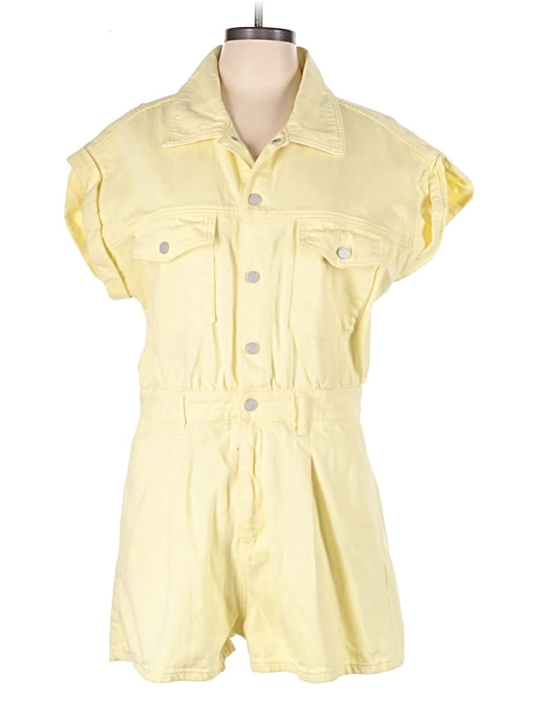 Pre-owned Blanknyc Blank Nyc Romper In Yellow