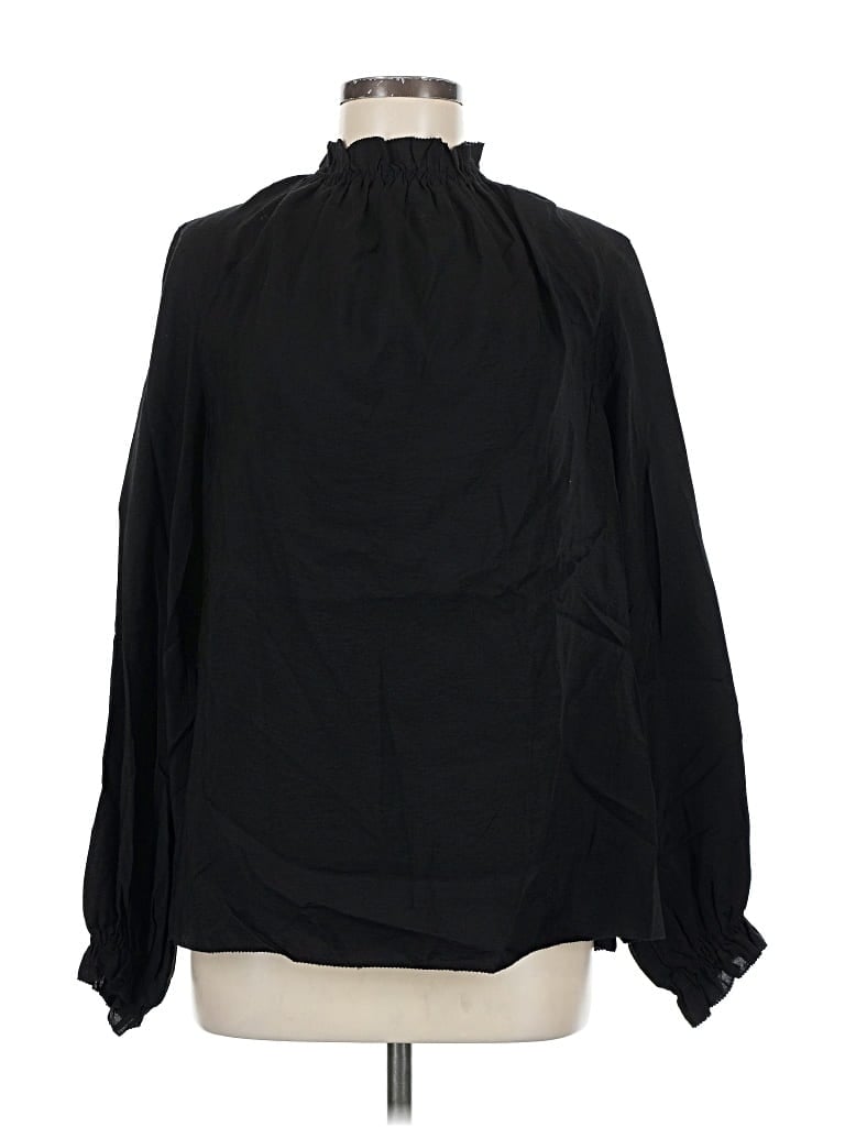 Pre-owned Cos Long Sleeve Blouse In Black
