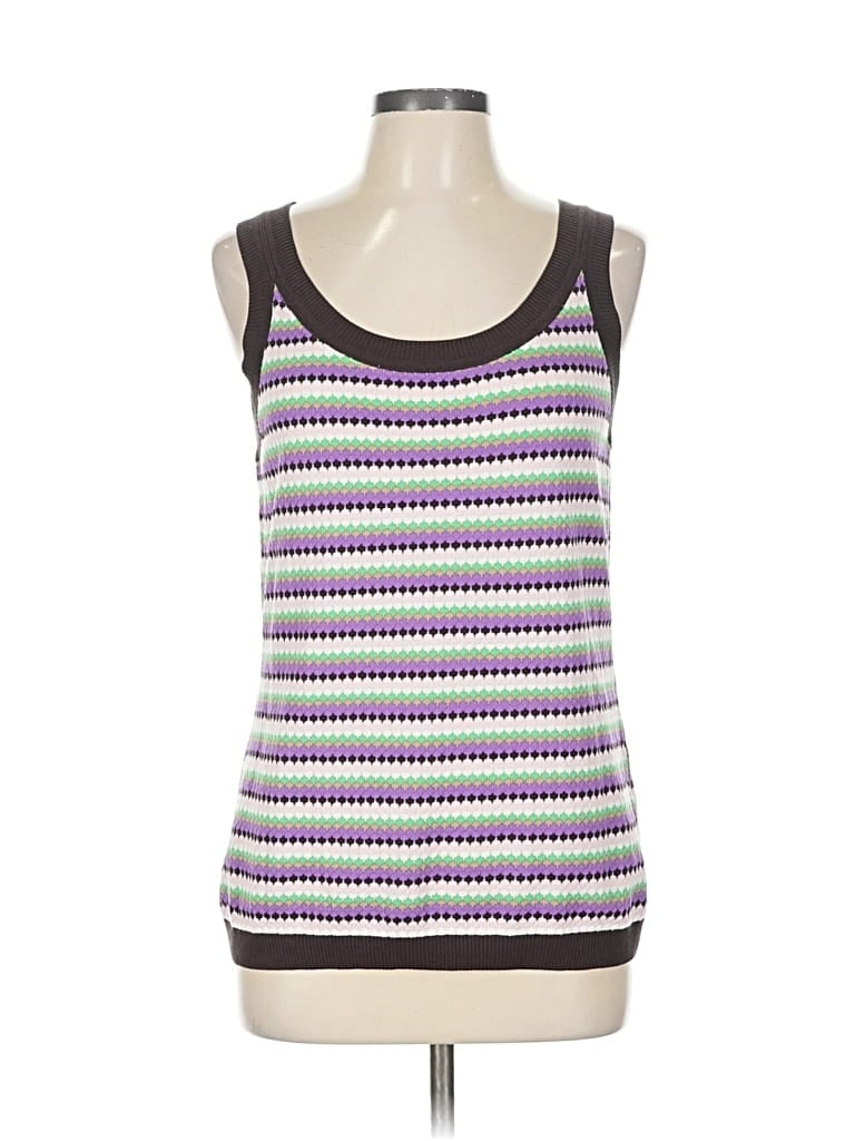 Pre-owned Escada Sport Sleeveless Top Purple Scoop Neck Tops