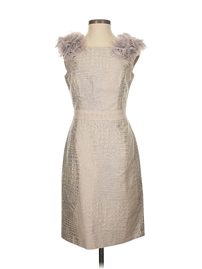 Pre-owned Christian Siriano Cocktail Dress In Gray