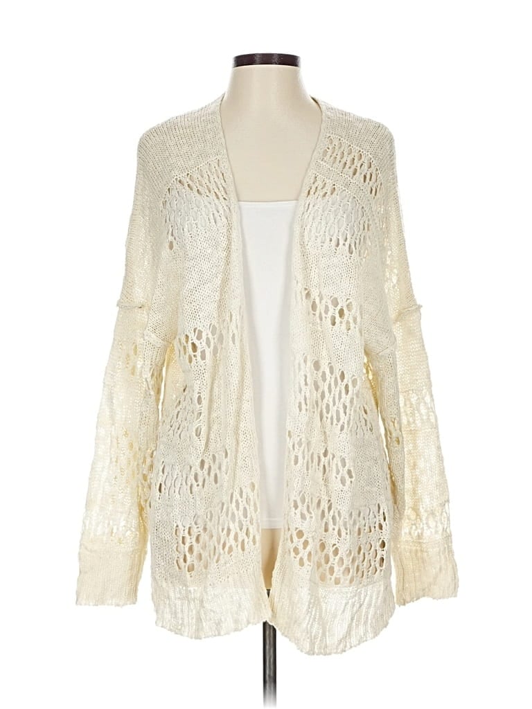 Pre-owned Unbranded Cardigan Sweater In White