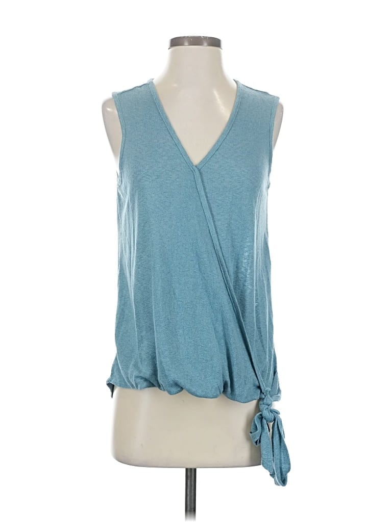 Pre-owned Bobeau Sleeveless Blouse In Blue