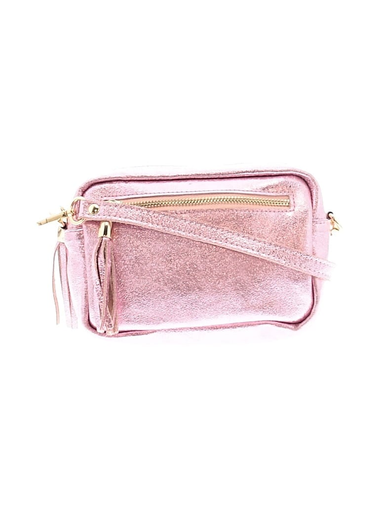 Pre-owned Unbranded Leather Crossbody Bag In Pink
