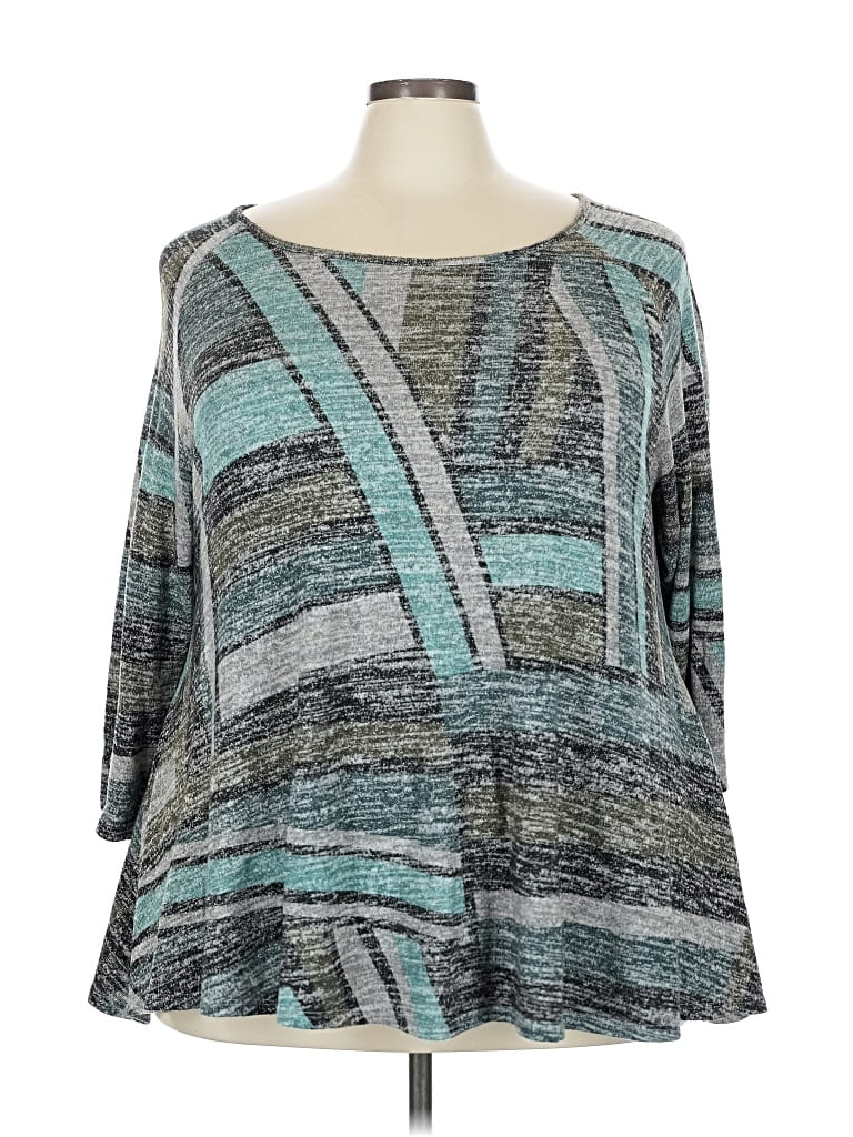 Pre-owned Kim & Cami Pullover Sweater In Blue